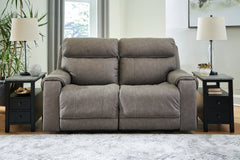 Tampa Furniture Outlet Lutz - Ashley Furniture - Starbot Sectional - 2-Piece Power Reclining Sectional Loveseat / Fossil - 23501S1