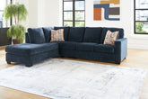 Tampa Furniture Outlet Lutz - Ashley Furniture - Aviemore Sectional - RAF 2-Piece Sectional with Chaise / Ink - 24303S1