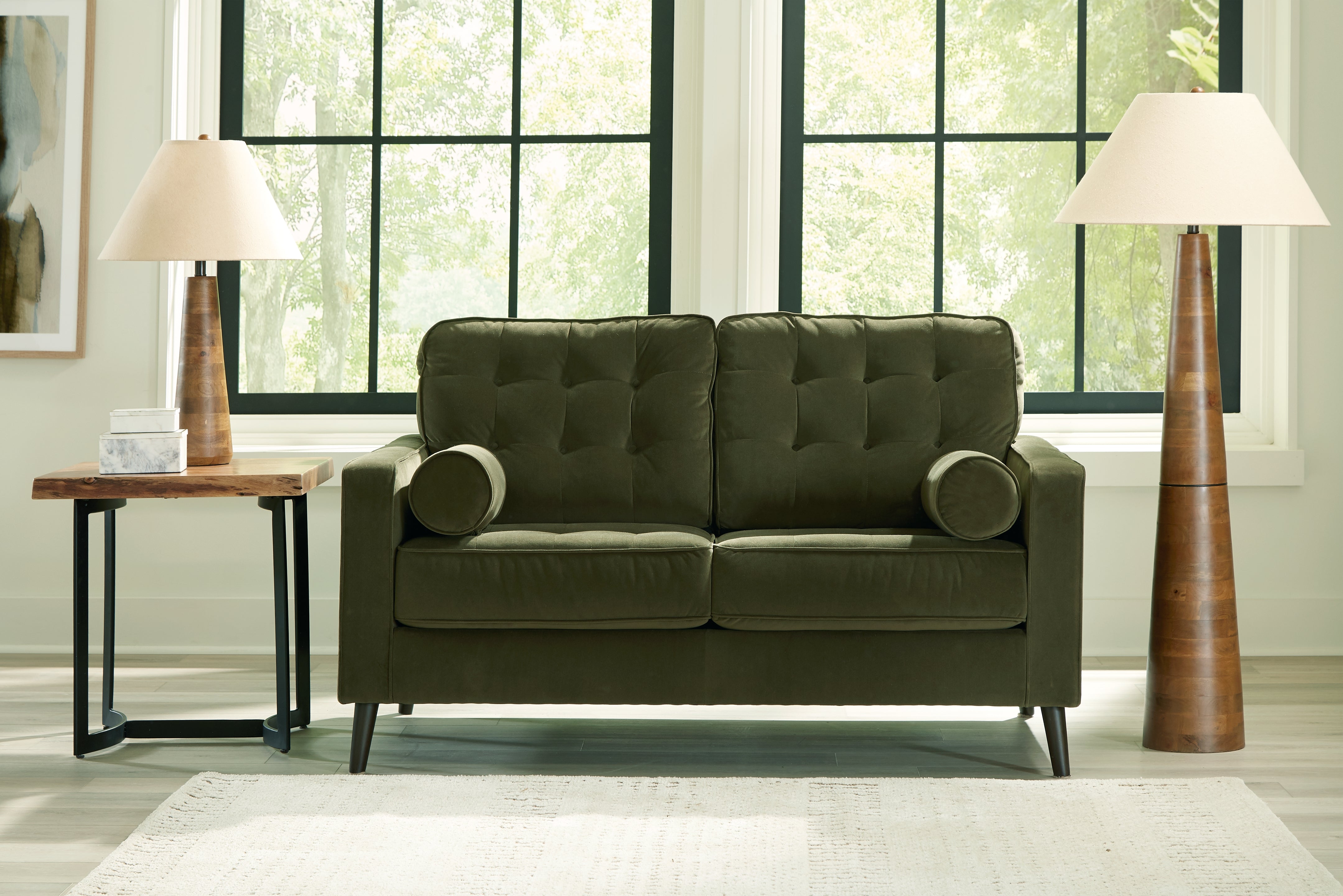 Tampa Furniture Outlet Lutz - Ashley Furniture - Reveon Lakes Living Room - Loveseat / Olive - 2640435