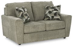 Tampa Furniture Outlet Lutz - Ashley Furniture - Cascilla Living Room - Loveseat / Pewter - 2680535
