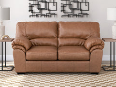 Tampa Furniture Outlet Lutz - Ashley Furniture - WillowBend Living Room - Loveseat / Caramel - PC2770435