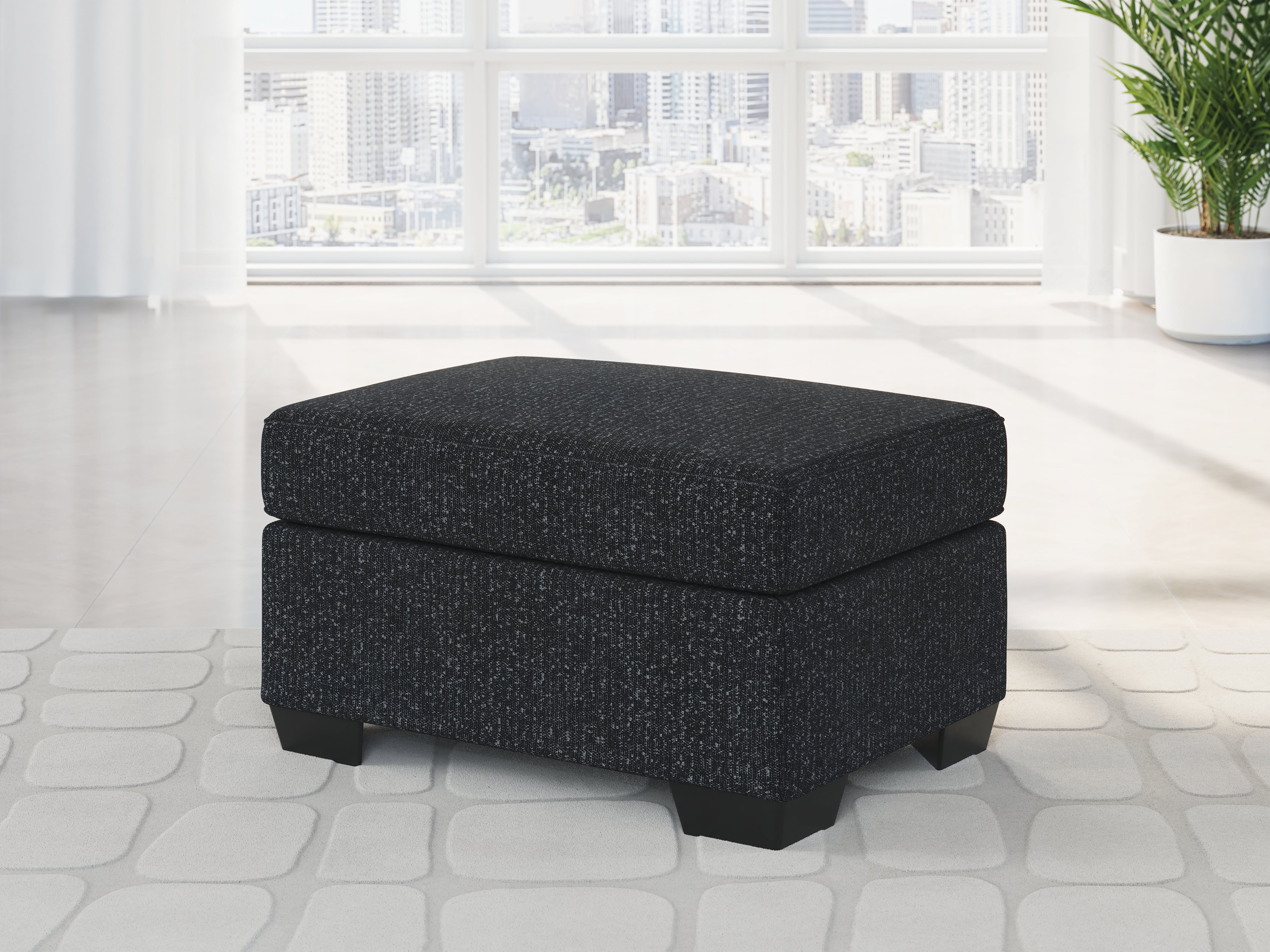 Tampa Furniture Outlet Lutz - Ashley Furniture - Jasmine Peaks Living Room - Ottoman / Coal - 2890414