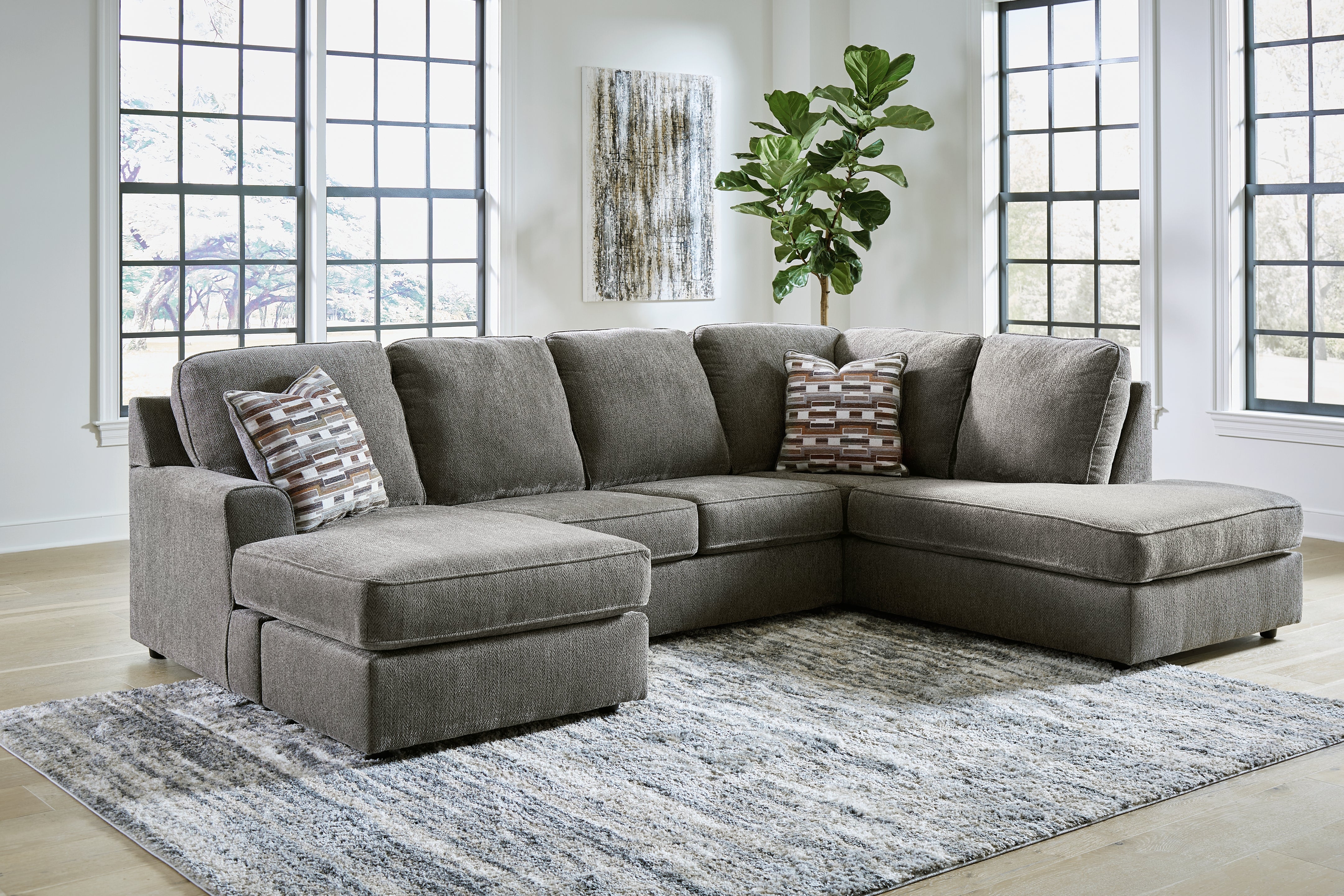 Tampa Furniture Outlet Lutz - Ashley Furniture - O'Phannon Sectional - LAF 2-Piece Sectional with Chaise / Putty - 29402S1