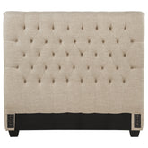 Tampa Furniture Outlet - Coaster - Chloe Upholstered Full Panel Headboard Oatmeal - 300007FB1