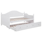 Tampa Furniture Outlet - Coaster - Julie Ann Wood Twin Daybed with Trundle White - 300053