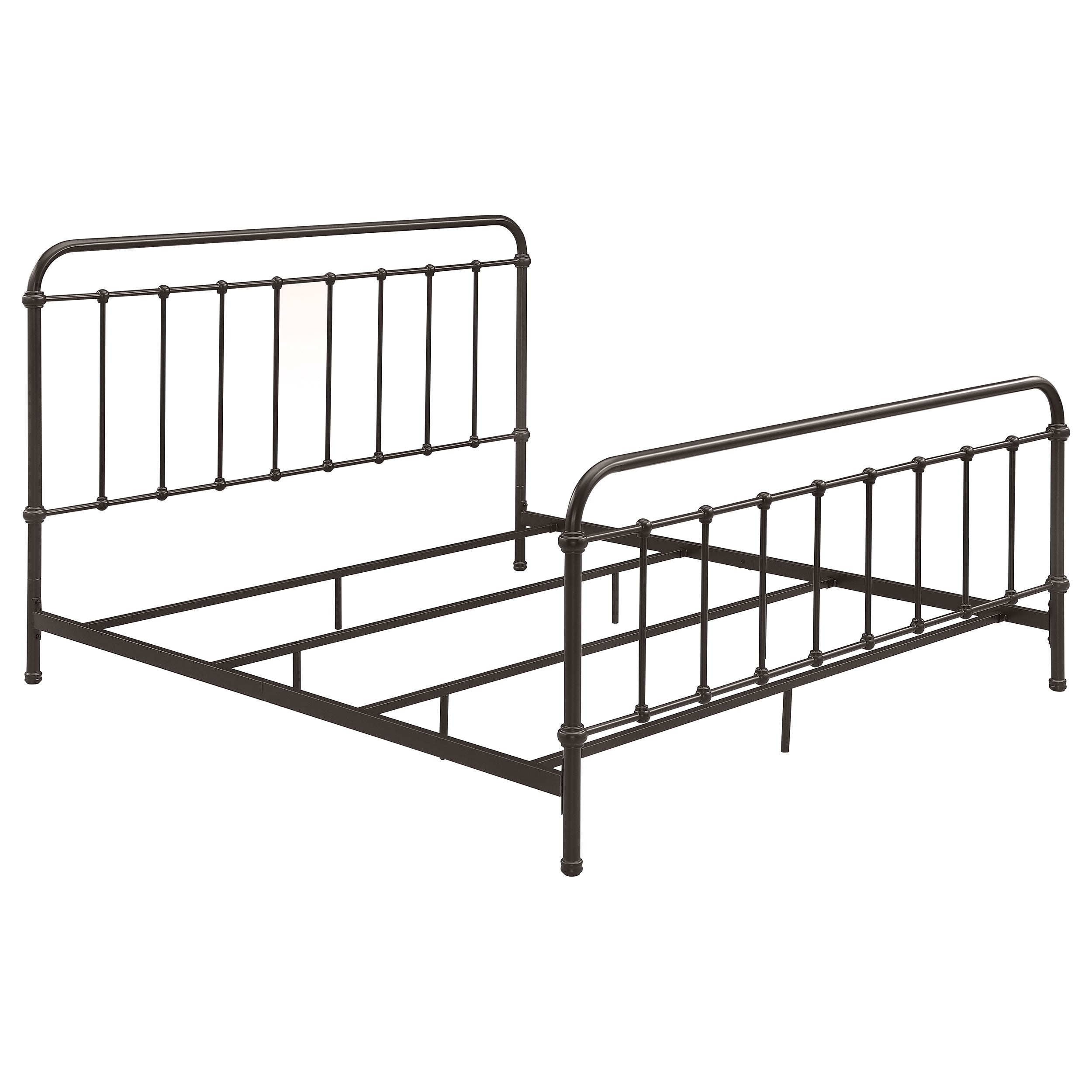 Tampa Furniture Outlet - Coaster - Livingston Metal Eastern King Open Frame Bed Dark Bronze - 300399KE