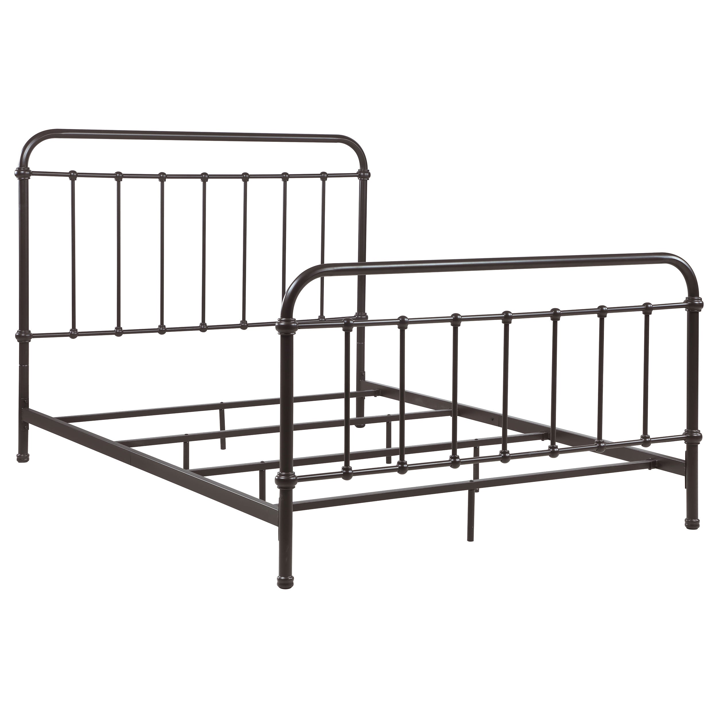 Tampa Furniture Outlet - Coaster - Livingston Metal Queen Open Frame Bed Dark Bronze - 300399Q