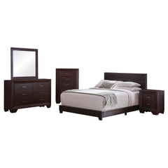 Tampa Furniture Outlet - Coaster - Dorian 5-piece Eastern King Bedroom Set Dark Cocoa - 300762KE-S5