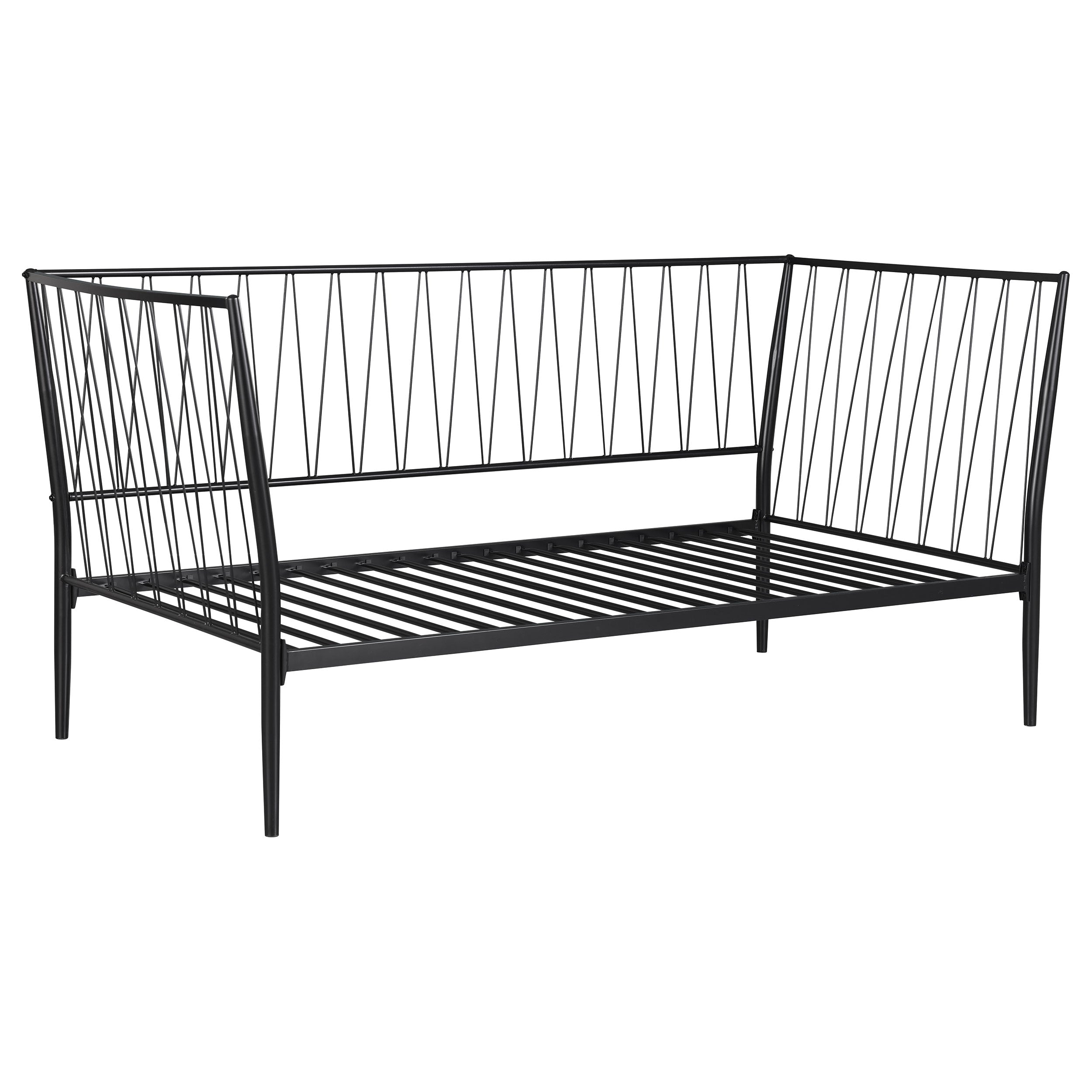 Tampa Furniture Outlet - Coaster - Richland Metal Twin Daybed Bed Frame Matte Black - 301057