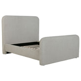 Tampa Furniture Outlet - Coaster - Wren Upholstered Queen Panel Bed Grey - 302052Q