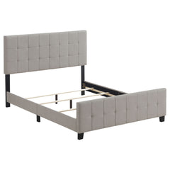 Tampa Furniture Outlet - Coaster - Fairfield Upholstered Eastern King Panel Bed Beige - 305952KE