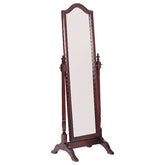 Tampa Furniture Outlet - Coaster - Cabot Wood Adjustable Full Length Cheval Mirror Merlot - 3103