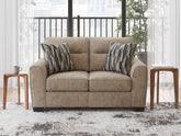 Tampa Furniture Outlet Lutz - Ashley Furniture - Olten Living Room - Loveseat / Mocha - 3130435