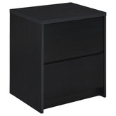 Tampa Furniture Outlet - Coaster - Westpark 2-drawer Nightstand LED Lights and USB Black - 315852