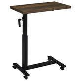 Tampa Furniture Outlet - Coaster - Westpark Height Adjustable Mobile Bedroom C-Table Dark Pine - 315886