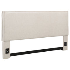 Tampa Furniture Outlet - Coaster - Izzy Upholstered King Panel Headboard Sand - 315985K