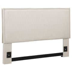 Tampa Furniture Outlet - Coaster - Izzy Upholstered Queen or Full Panel Headboard Sand - 315985QF