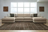 Tampa Furniture Outlet Lutz - Ashley Furniture - Linenhause Sectional - RAF 4-Piece Double Chaise Sectional - 31803S9