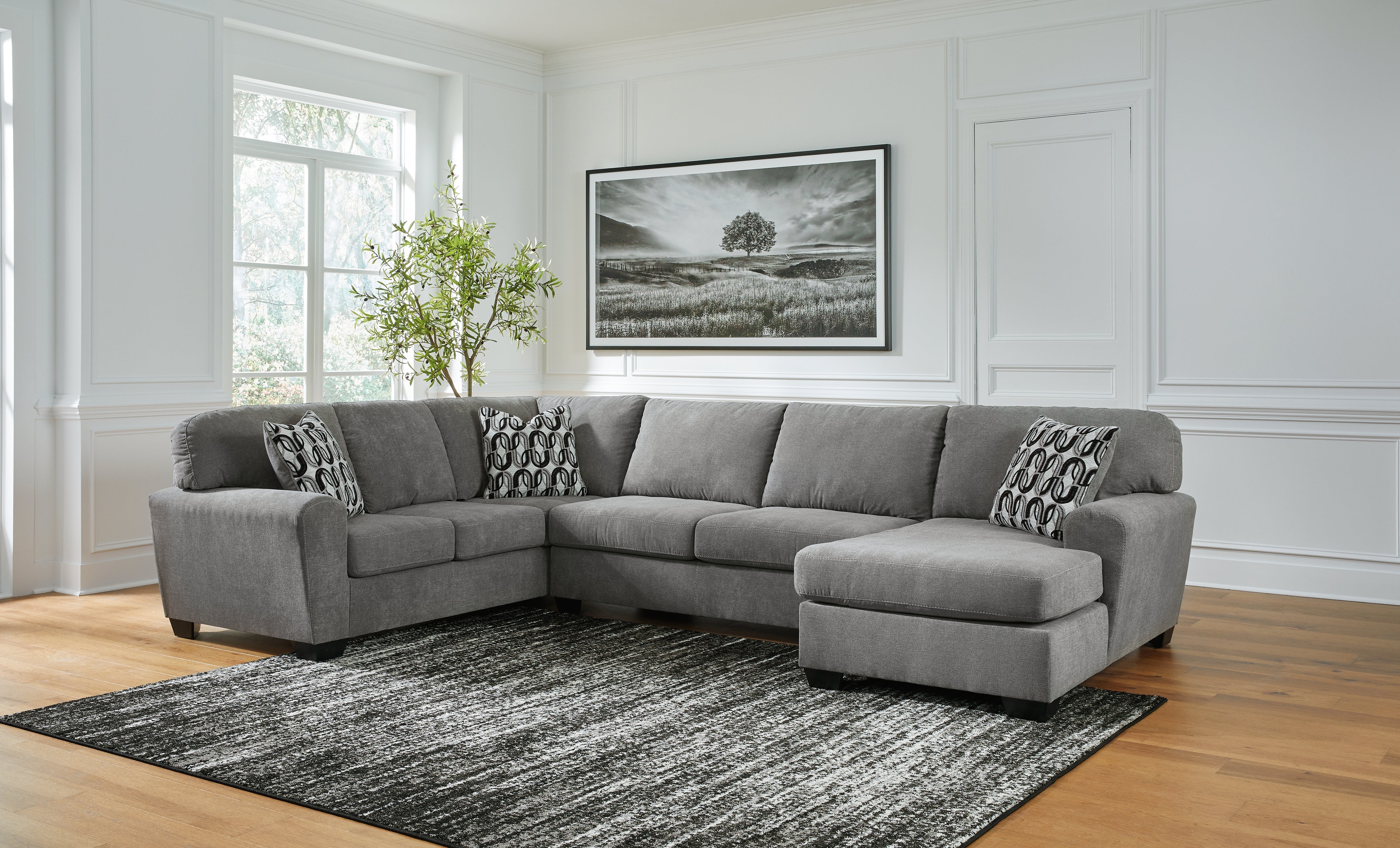 Tampa Furniture Outlet Lutz - Ashley Furniture - Birkdale Court Sectional - LAF 3-Piece Sectional with Chaise / Gray - 32402S2