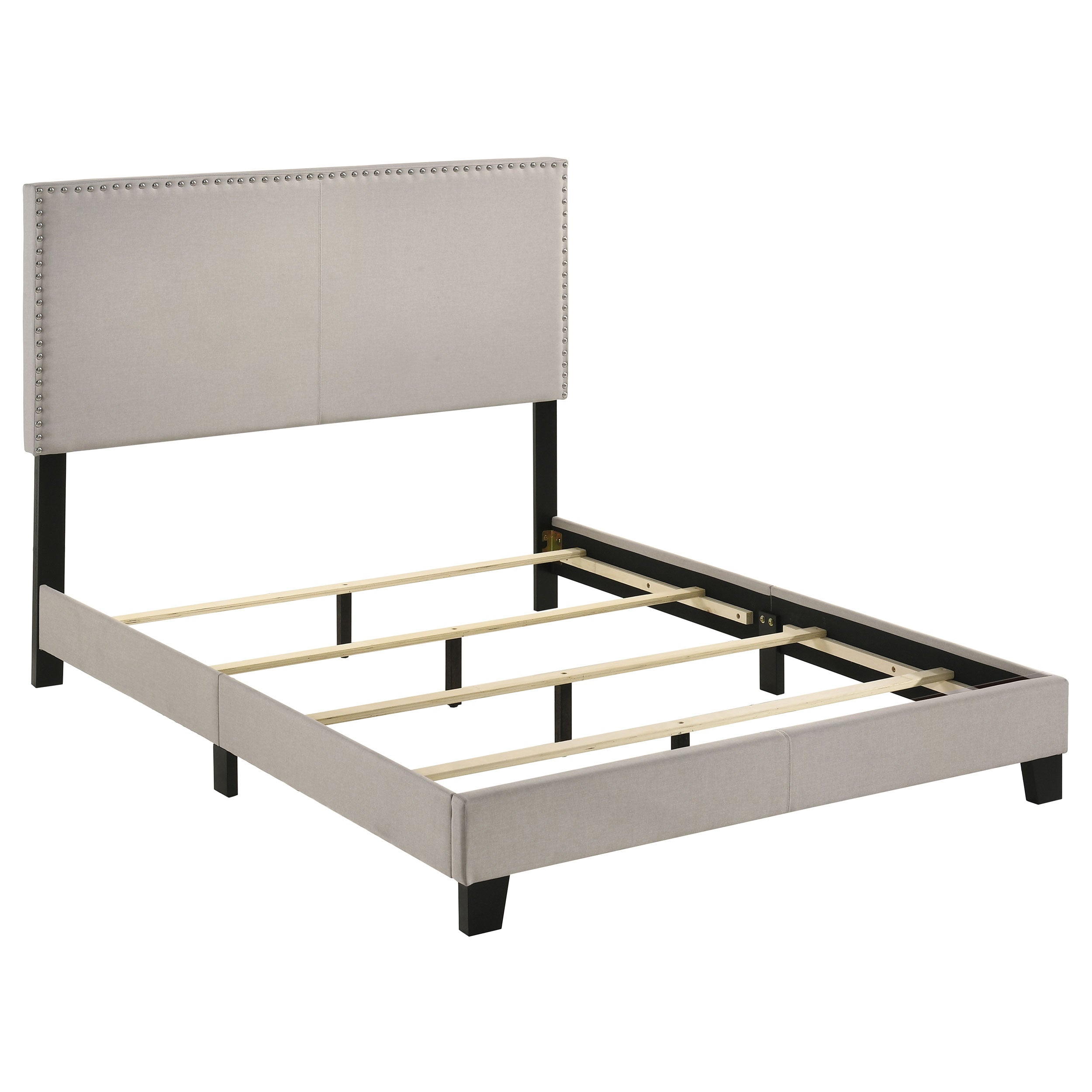 Tampa Furniture Outlet - Coaster - Boyd Upholstered Full Panel Bed Ivory - 350051F