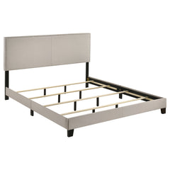 Tampa Furniture Outlet - Coaster - Boyd Upholstered California King Panel Bed Ivory - 350051KW