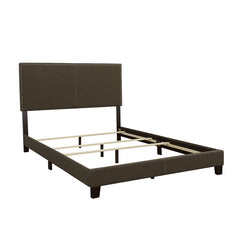Tampa Furniture Outlet - Coaster - Boyd Upholstered Queen Panel Bed Charcoal - 350061Q
