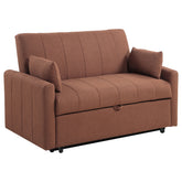 Tampa Furniture Outlet - Coaster - Portland Boucle Upholstered Sleeper Sofa Bed Copper - 350145