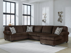Tampa Furniture Outlet Lutz - Ashley Furniture - Kimlee Sectional - LAF 3-Piece Sectional with Chaise / Chocolate - PC35603S2