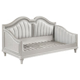 Tampa Furniture Outlet - Coaster - Evangeline Upholstered Twin Daybed Silver Oak - 360121