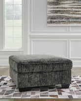 Tampa Furniture Outlet Lutz - Ashley Furniture - Lonoke Living Room - Oversized Accent Ottoman / Gunmetal - 5050408