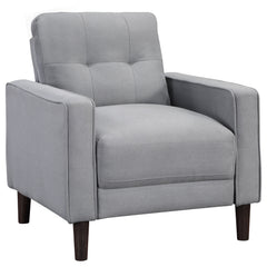 Tampa Furniture Outlet - Coaster - Bowen Upholstered Track Arm Tufted Accent Chair Grey - 506783