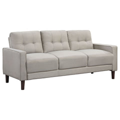 Tampa Furniture Outlet - Coaster - Bowen Upholstered Track Arm Tufted Sofa Beige - 506785