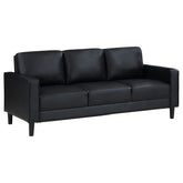 Tampa Furniture Outlet - Coaster - Ruth Upholstered Track Arm Sofa Black - 508361