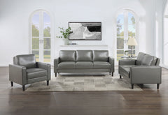 Tampa Furniture Outlet - Coaster - Ruth 3-piece Upholstered Track Arm Sofa Set Grey - 508365-S3