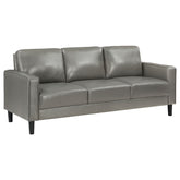 Tampa Furniture Outlet - Coaster - Ruth Upholstered Track Arm Sofa Grey - 508365