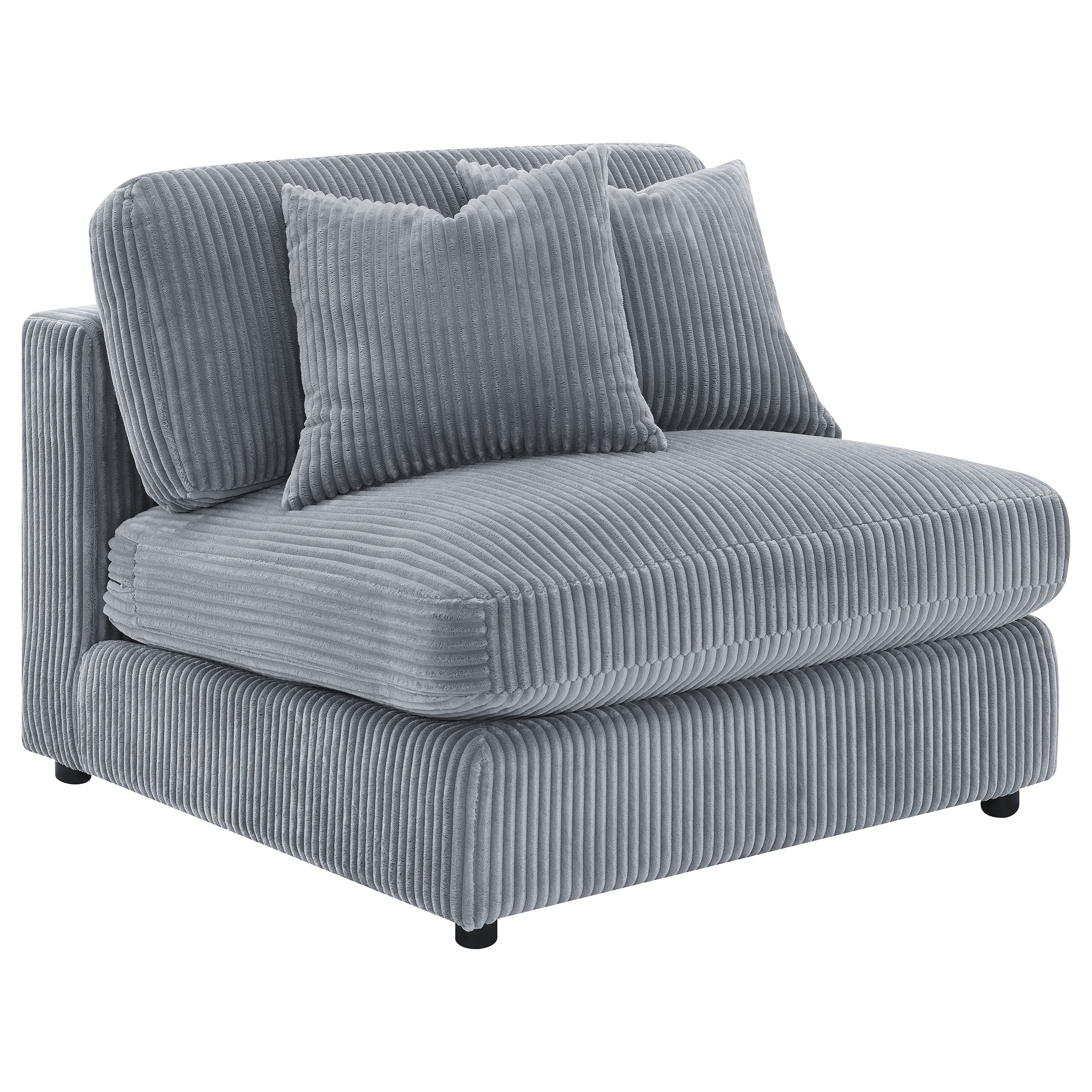 Tampa Furniture Outlet - Coaster - Blaine Upholstered Armless Chair Fog - 509997