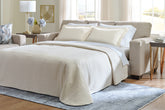 Tampa Furniture Outlet Lutz - Ashley Furniture - Deltona Living Room - Queen Sofa Sleeper / Parchment - 5120439