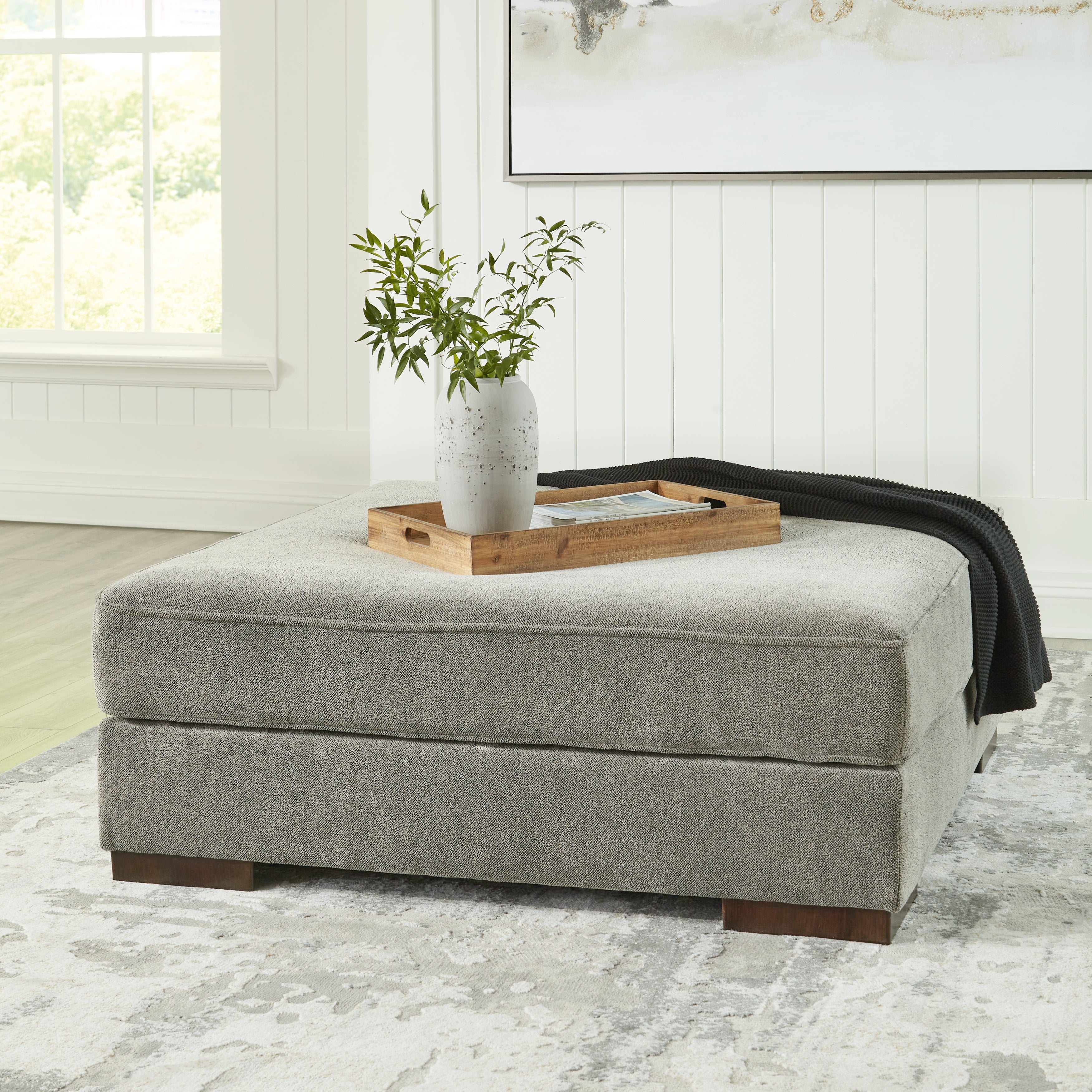 Tampa Furniture Outlet Lutz - Ashley Furniture - Bayless Living Room - Oversized Accent Ottoman / Smoke - 5230408