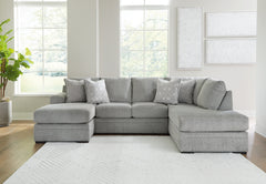 Tampa Furniture Outlet Lutz - Ashley Furniture - Casselbury Sectional - LAF 2-Piece Sectional with Chaise / Cement - 52906S1
