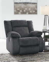 Tampa Furniture Outlet Lutz - Ashley Furniture - Burkner Living Room - Power Rocker Recliner / Marine - 5380498