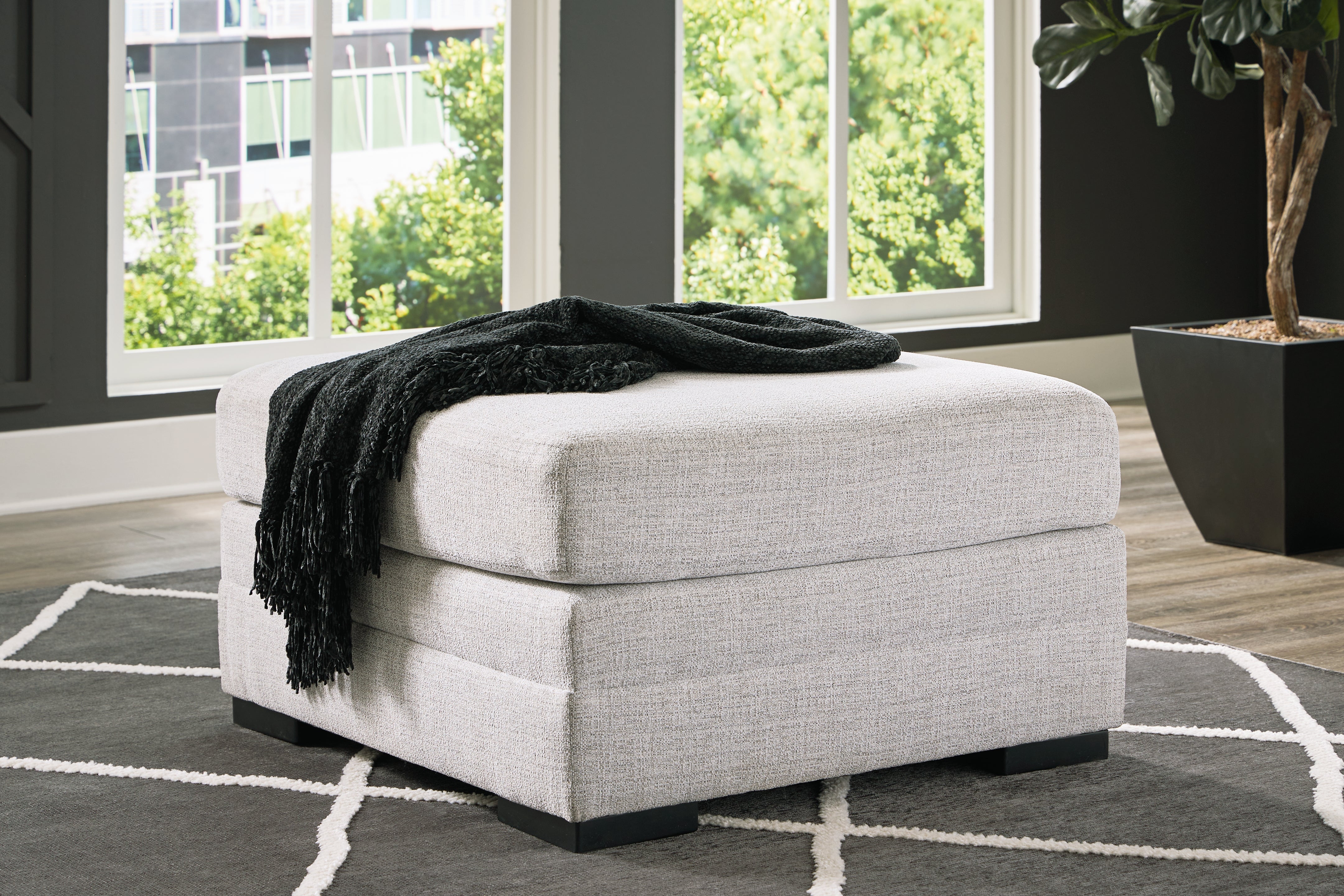 Tampa Furniture Outlet Lutz - Ashley Furniture - Koralynn Living Room - Oversized Accent Ottoman / Stone - 5410208