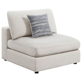 Tampa Furniture Outlet - Coaster - Serene Upholstered Armless Chair Beige - 551321