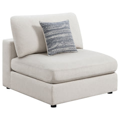 Tampa Furniture Outlet - Coaster - Serene Upholstered Armless Chair Beige - 551321