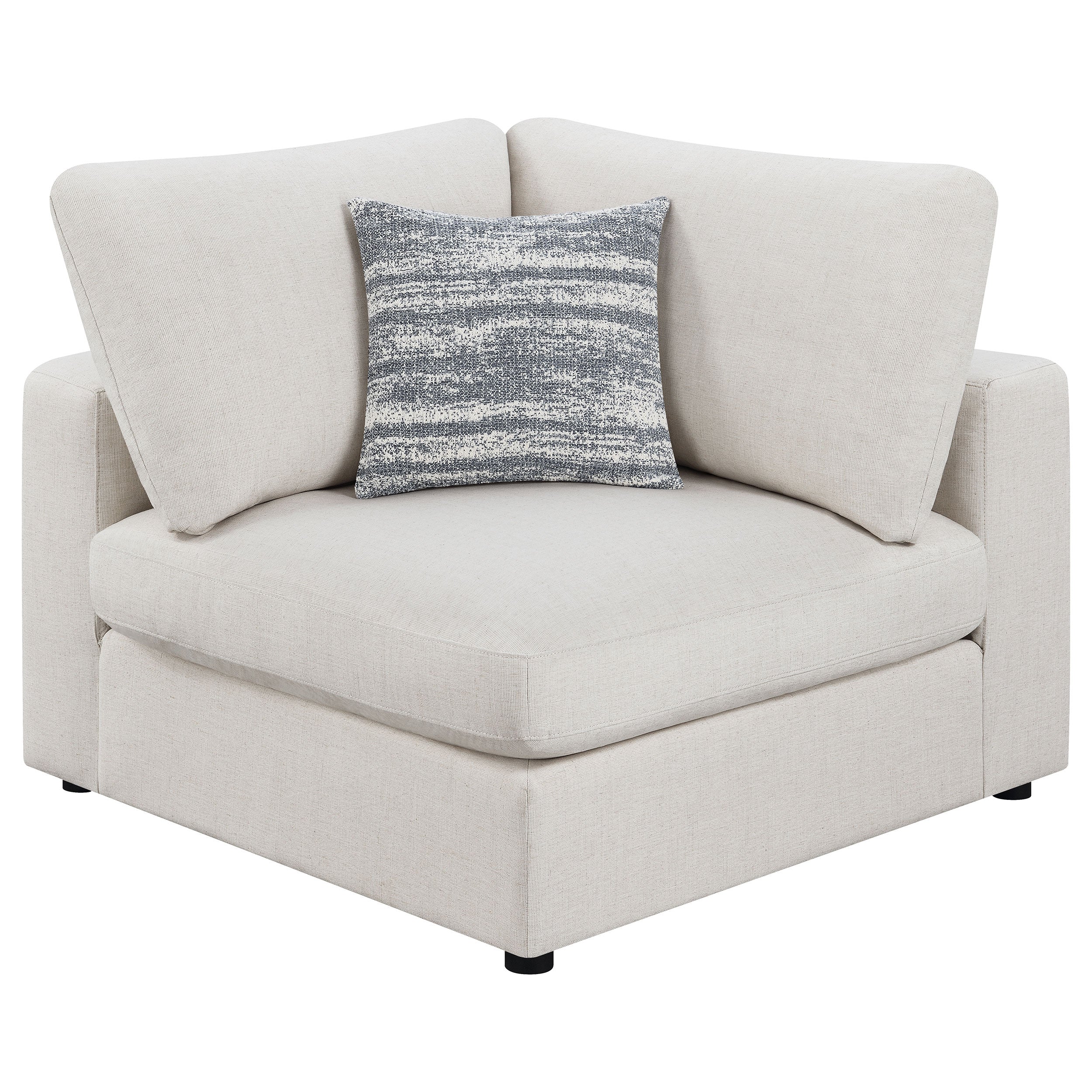 Tampa Furniture Outlet - Coaster - Serene Upholstered Corner Beige - 551322
