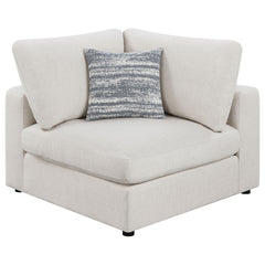 Tampa Furniture Outlet - Coaster - Serene Upholstered Corner Beige - 551322