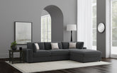 Tampa Furniture Outlet - Coaster - Serene 4-piece Upholstered Modular Sectional Sofa Charcoal - 551324-SETB