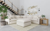 Tampa Furniture Outlet - Coaster - Hobson 6-piece Upholstered Modular Sectional Sofa Ivory - 551451-SET