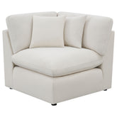 Tampa Furniture Outlet - Coaster - Hobson Upholstered Corner Ivory - 551452