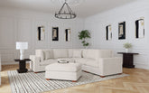 Tampa Furniture Outlet - Coaster - Lakeview 6-piece Upholstered Modular Sectional Sofa Ivory - 551461-SETA