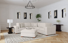 Tampa Furniture Outlet - Coaster - Lakeview 6-piece Upholstered Modular Sectional Sofa Ivory - 551461-SETA